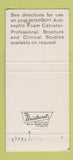 Matchbook Cover - InterSept Antiseptic Foam Johnson & Johnson 30 Strike
