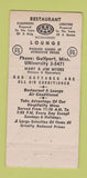 Matchbook Cover - Friendship House Between Gulfport Biloxi MS 30 Strike