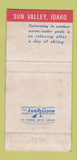 Matchbook Cover - Union Pacific Railroad Sun Valley ID WEAR 30 Strike