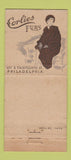 Matchbook Cover - Corlies Furs Philadelphia PA WEAR 21 Strike Feature
