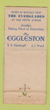 Matchbook Cover - Eggleston Restaurant Rochester NY 21 Strike Feature