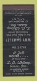 Matchbook Cover - LA Whitney Optometrist? New York City 21 Strike Feature