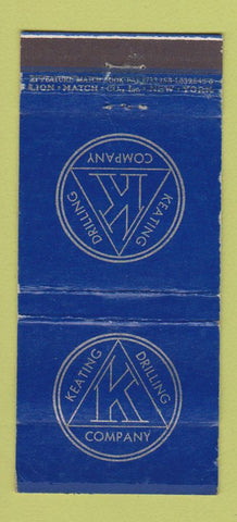 Matchbook Cover - Keating Drilling Tulsa OK WEAR 21 Strike Feature