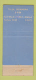 Matchbook Cover - Keating Drilling Tulsa OK WEAR 21 Strike Feature