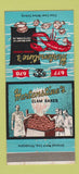 Matchbook Cover - Hartenstine's Clam Bakes lobster Pottstown PA 30 Strike