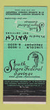 Matchbook Cover - South Shore Federal Savings Massapequa Freeport NY 30 Strike
