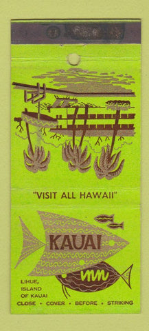 Matchbook Cover - Kauai Inn Hawaii WEAR 30 Stick