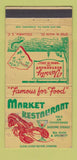 Matchbook Cover - Market Restaurant Columbia SC lobster WORN 30 Strike