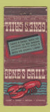 Matchbook Cover - Gene's Grill  NJ WORN 21 Strike Feature