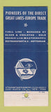 Matchbook Cover - Fjell Oranje Lines Rotterdam Oslo Chicago 21 Strike Feature