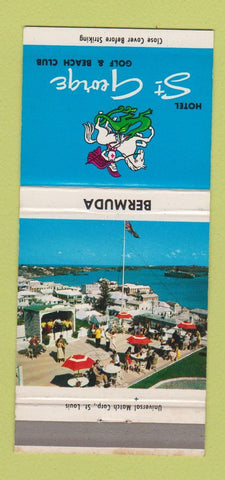 Matchbook Cover - Hotel St George Golf Beach Club Bermuda 30 Strike