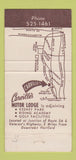 Matchbook Cover - Carville's Motor Lodge Restaurant Wilson CT 30 Strike