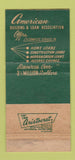 Matchbook Cover - American Building and Loan Middletown OH 30 Strike