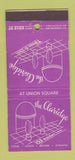 Matchbook Cover - The Claridge San Francisco CA Restaurant 30 Stick