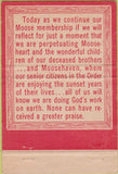 Matchbook Cover - Jamestown NY Moose Lodge 40 Strike