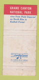 Matchbook Cover Union Pacific Railroad Grand Canyon National Park WEAR 30 Strike