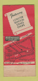 Matchbook Cover - Hillman's Restaurant Hartsdale NY 21 Strike Feature