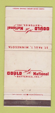Matchbook Cover - Gould National Batteries St Paul MN WEAR 30 Strike