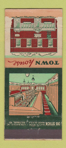 Matchbook Cover - Town House Restaurant Wilmington DE 30 Stick