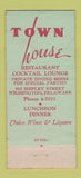 Matchbook Cover - Town House Restaurant Wilmington DE 30 Stick