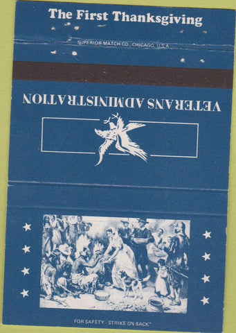 Matchbook Cover - Veterans Administration Thanksgiving 40 Strike