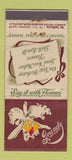 Matchbook Cover - Grandy Flowers Norfolk VA 21 Strike Feature
