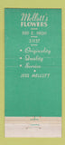 Matchbook Cover - Mellott's Flowers orich 21 Strike Feature