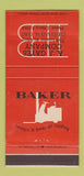 Matchbook Cover - AJ Gates Baker Fork Lifts Cleveland OH 30 Strike