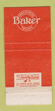 Matchbook Cover - AJ Gates Baker Fork Lifts Cleveland OH 30 Strike