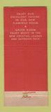 Matchbook Cover - Fair Grounds Hotel Allentown PA WEAR 21 Strike Feature