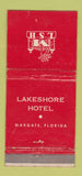 Matchbook Cover - Lakeshore Hotel Margate FL WEAR 30 Strike