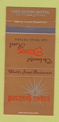 Matchbook Cover - Dunes Hotel Casino Las Vegas NV 30 Strike