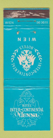 Matchbook Cover - Hotel Inter Continental Vienna Pan Am Airlines WEAR