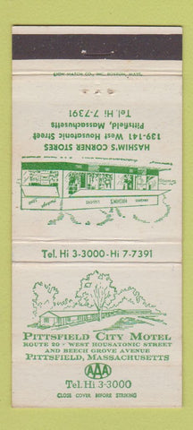 Matchbook Cover - Pittsfield City Motel MA 30 Strike