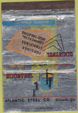 Matchbook Cover - Dixisteel Atlantic Steel Atlanta GA WORN 40 Strike