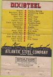 Matchbook Cover - Dixisteel Atlantic Steel Atlanta GA WORN 40 Strike