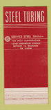 Matchbook Cover - Steel Tubing Steel Service Detroit MI 30 Strike