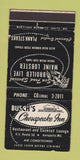 Matchbook Cover - Busch's Chesapeake Inn Annapolis MD 30 Strike