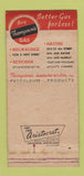 Matchbook Cover - Thompson's Fuel Oil gas Racine Kenosha Milwaukee WI 30 Strike
