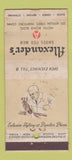 Matchbook Cover - Alexander's Men's Shoes Hartford CT WEAR 21 Strike Feature