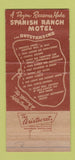 Matchbook Cover - Spanish Ranch Motel Mobile AL  30 Strike