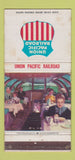 Matchbook Cover - Union Pacific Railroad Dom Dining Cars WORN 30 Strike