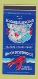 Matchbook Cover - Union Oyster House Boston MA lobster 30 Strike