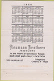 Matchbook Cover - Neumann Brothers Jewelers Toledo OH 1956 40 Strike