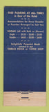 Matchbook Cover - Hotel Winfield Scott Philadelphia PA 21 Strike Feature