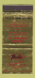 Matchbook Cover - Parko Automatic Chemicals Detroit MI WEAR 30 Stick