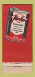 Matchbook Cover - Parko Automatic Chemicals Detroit MI WEAR 30 Stick