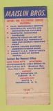 Matchbook Cover - Maislin Bros Trucking Montreal QC NYC 21 Strike Feature