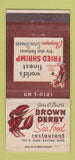 Matchbook Cover - John Smith's Brown Derby Dayton OH DISPLAY 30 Strike