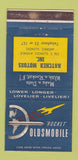 Matchbook Cover - Oldsmobile Rocket Hatcher Morris IL WEAR 30 Strike